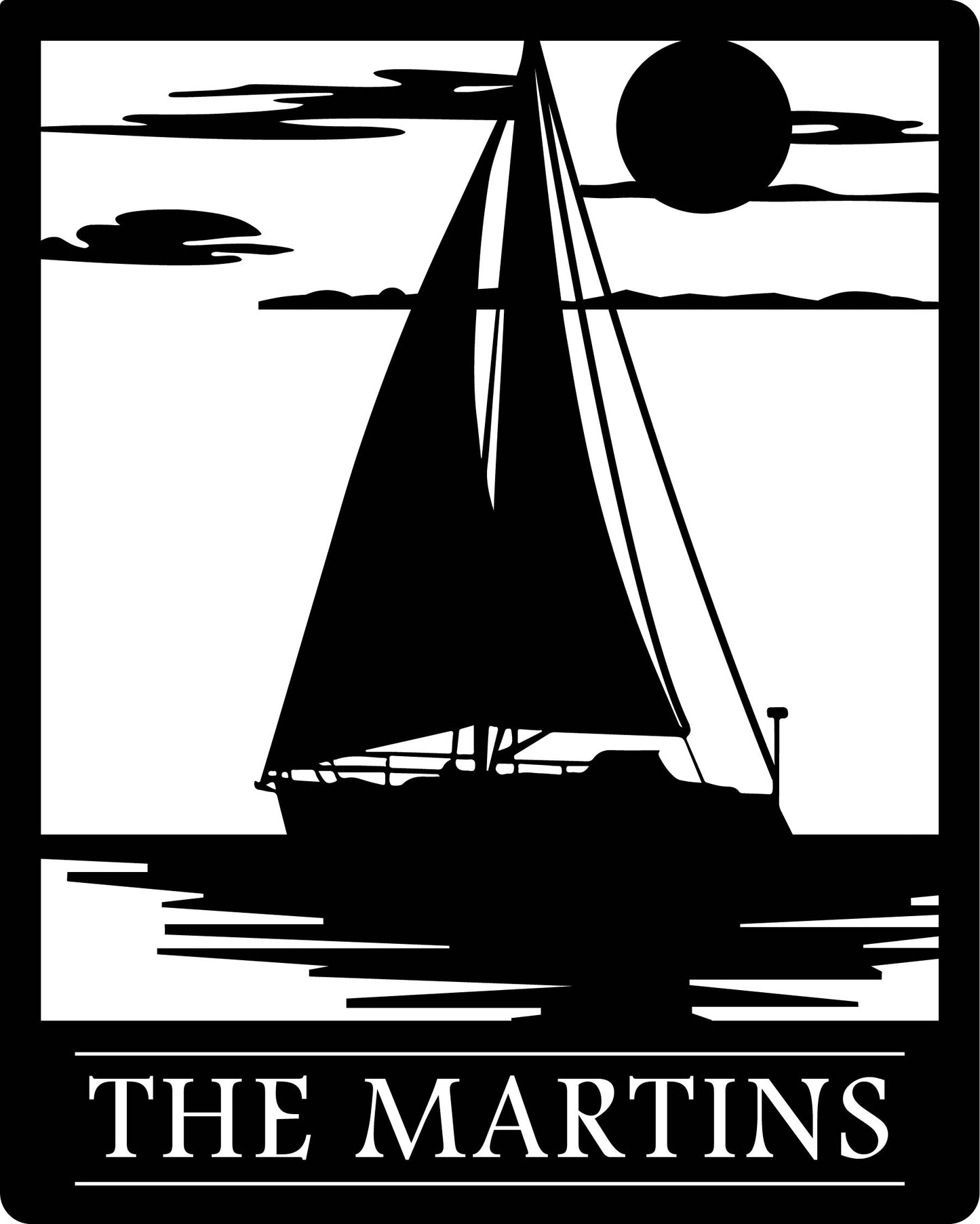 Sailing Into Memories Personalized Monogram