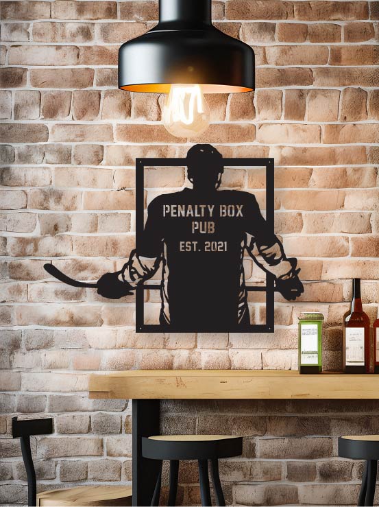 Personalized Hockey Player Sign