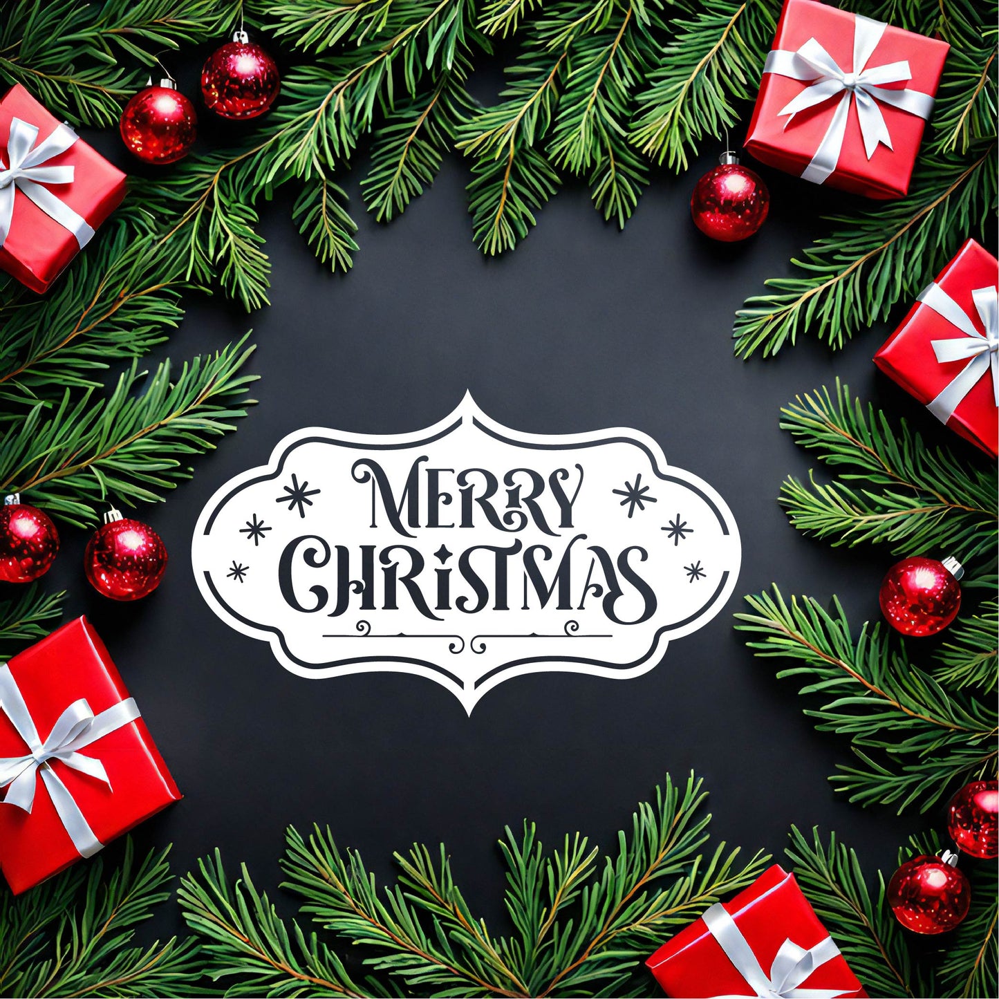 Merry Christmas- Snowflakes