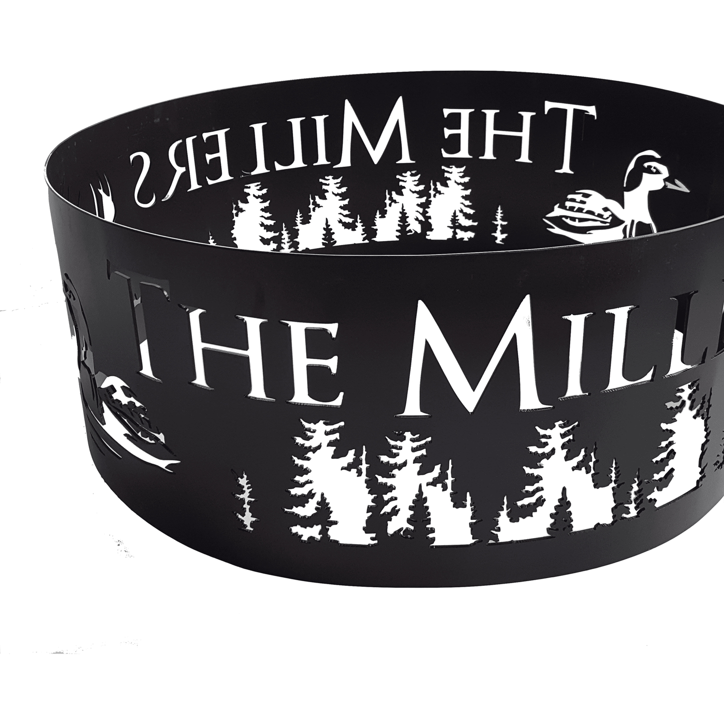 Metal Fire Ring with Custom Words