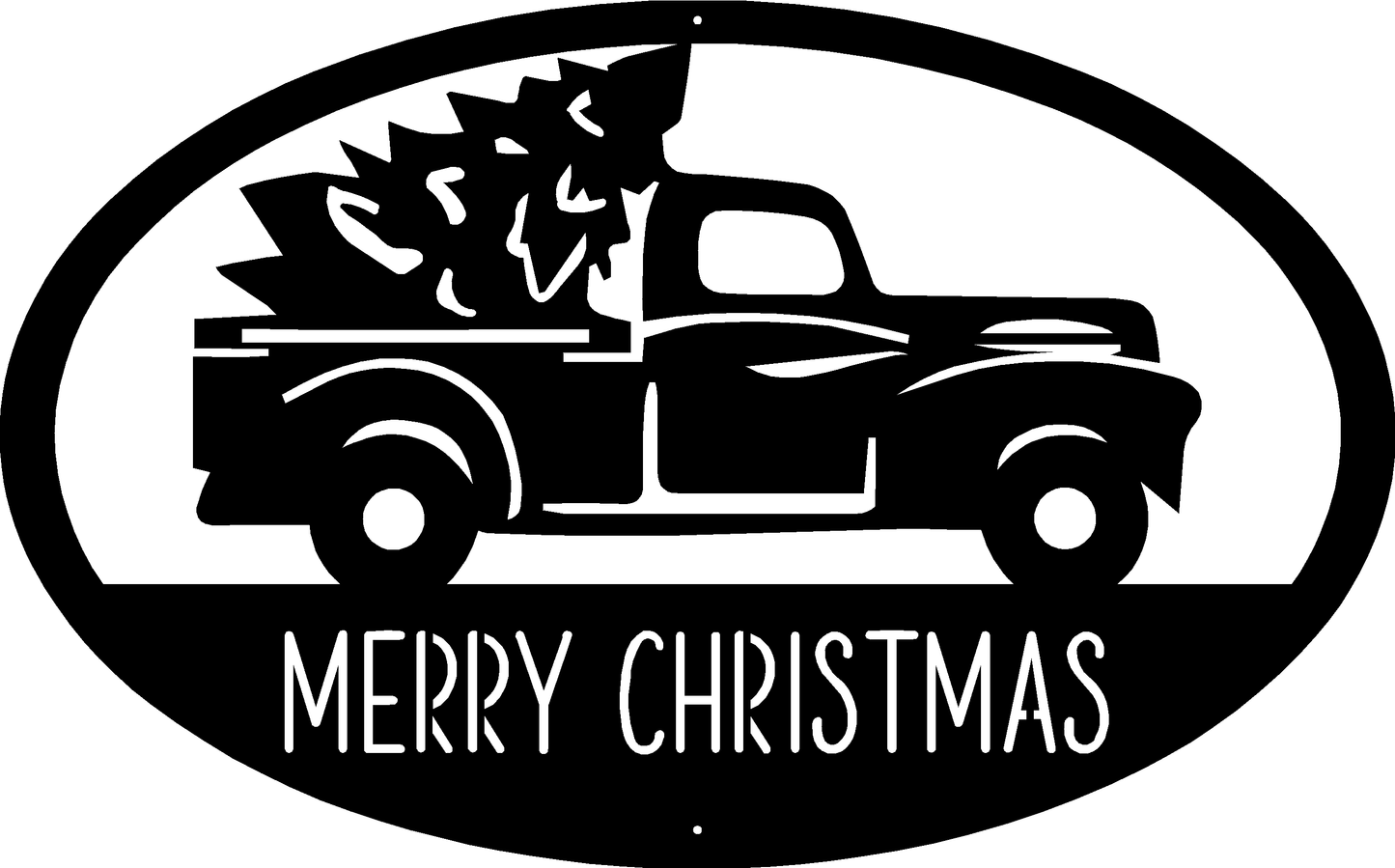 Merry Christmas Steel Sign