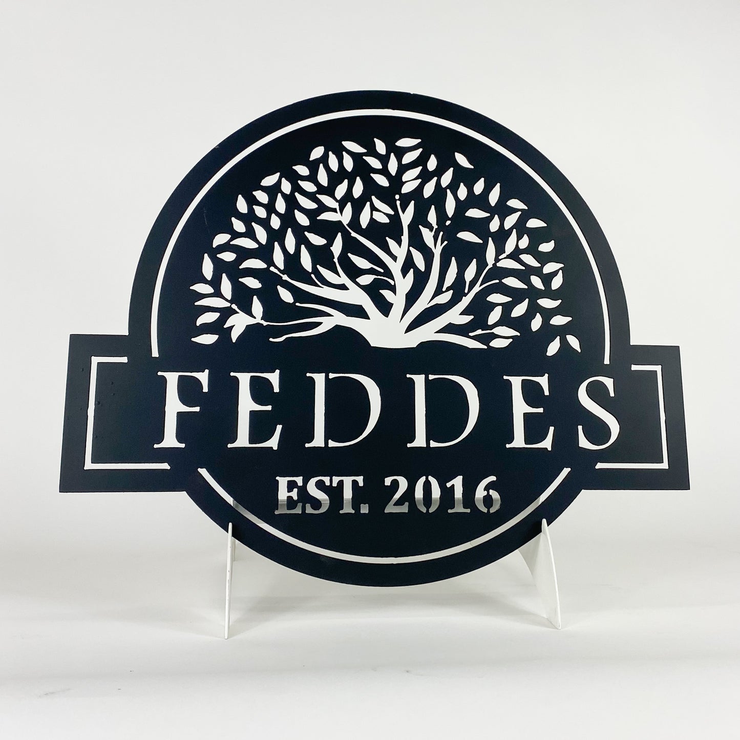 Circle Name Tree Monogram