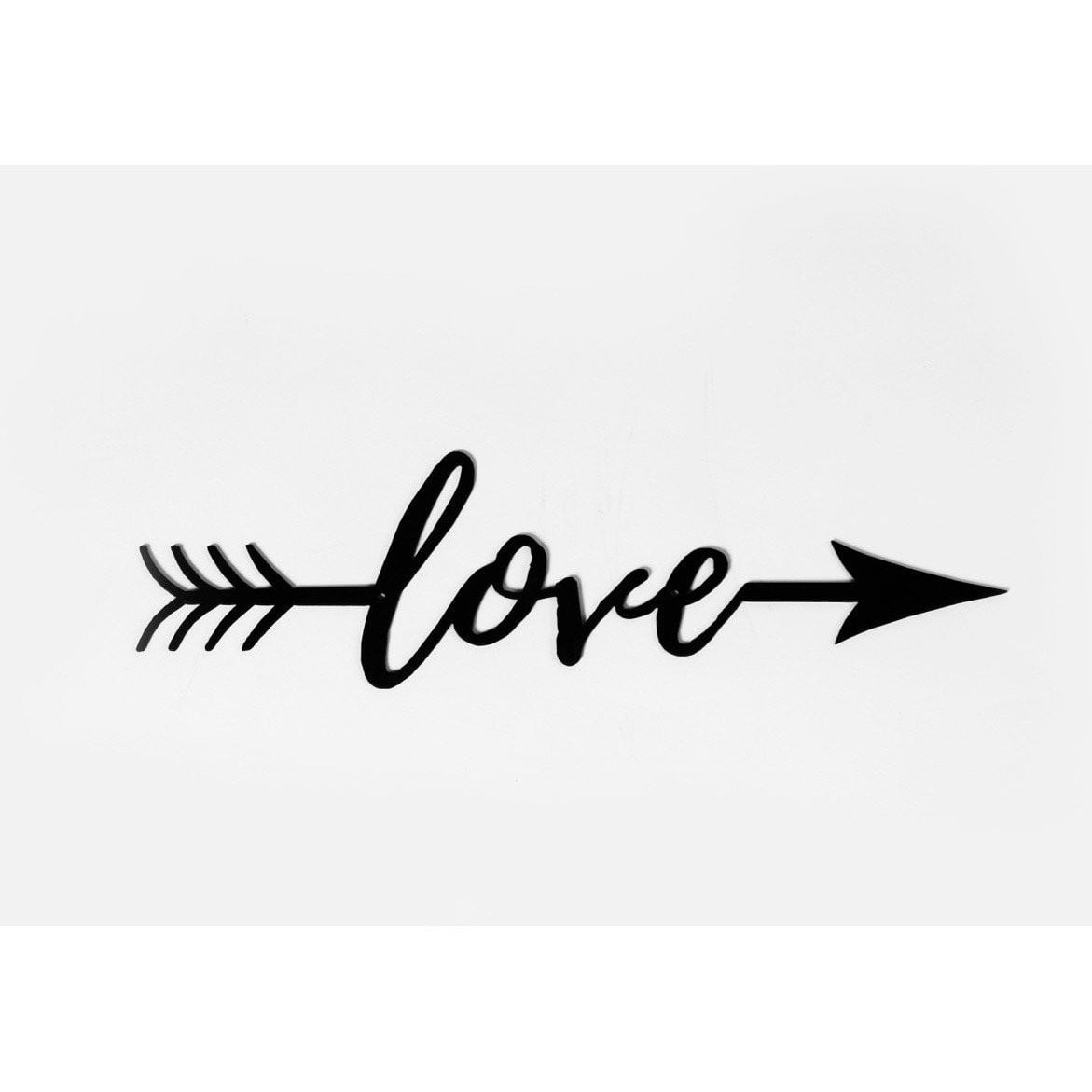 Love Arrow CNC Metal Sign