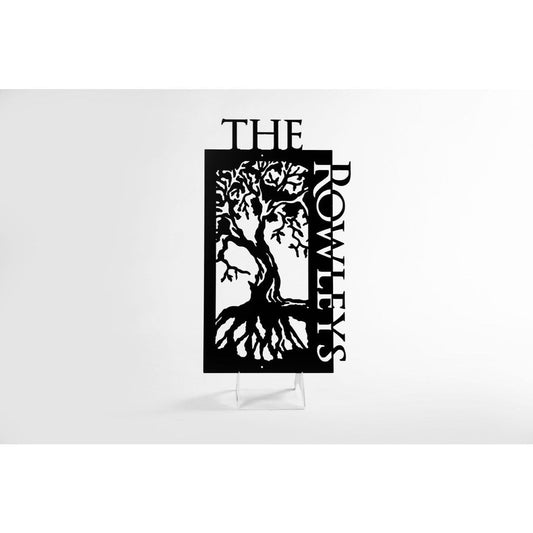 Personalized Family Tree Metal Sign