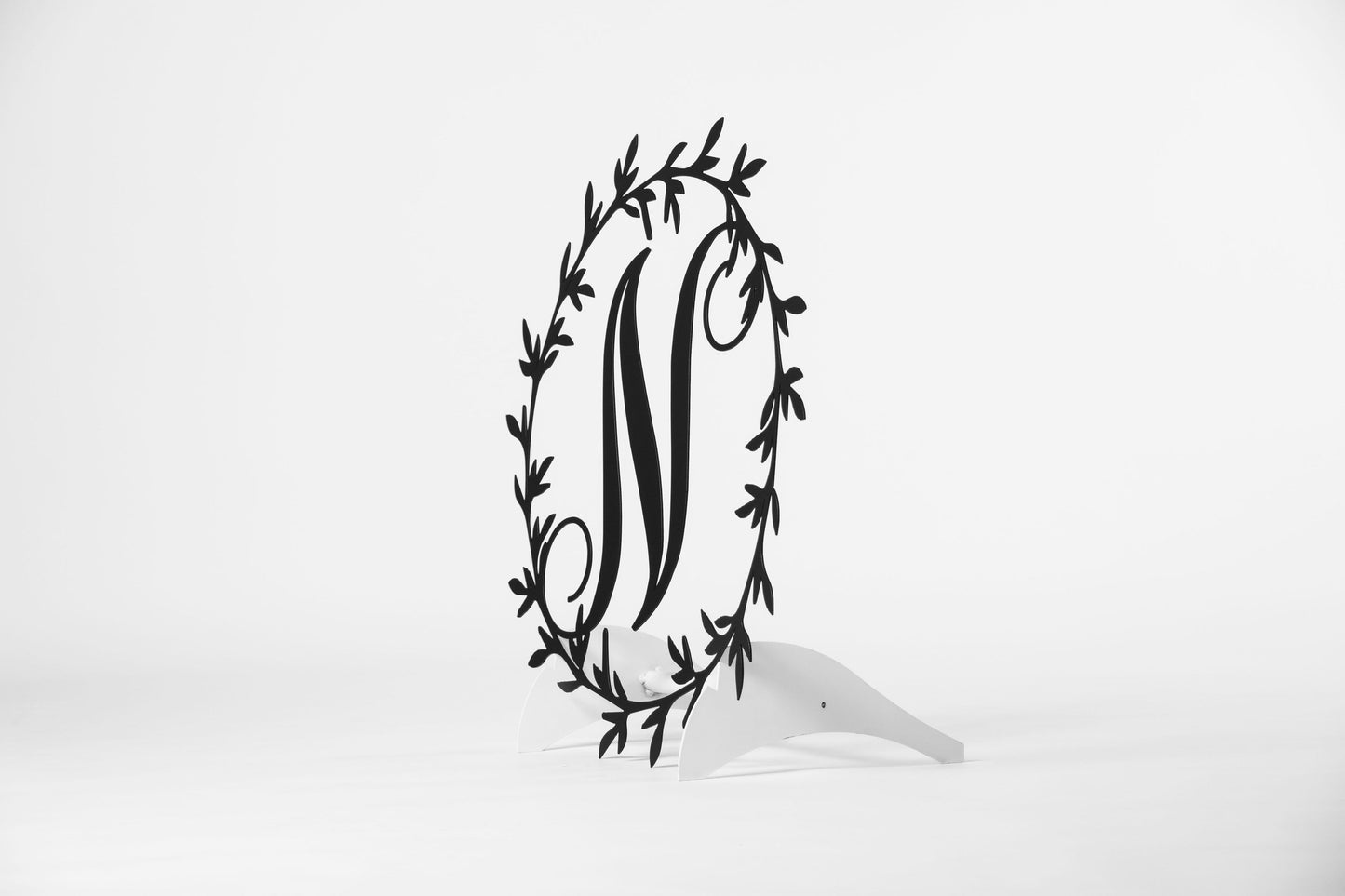 Beautiful Metal Wreath Door Sign