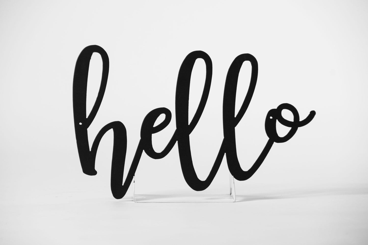 Hello CNC metal home sign