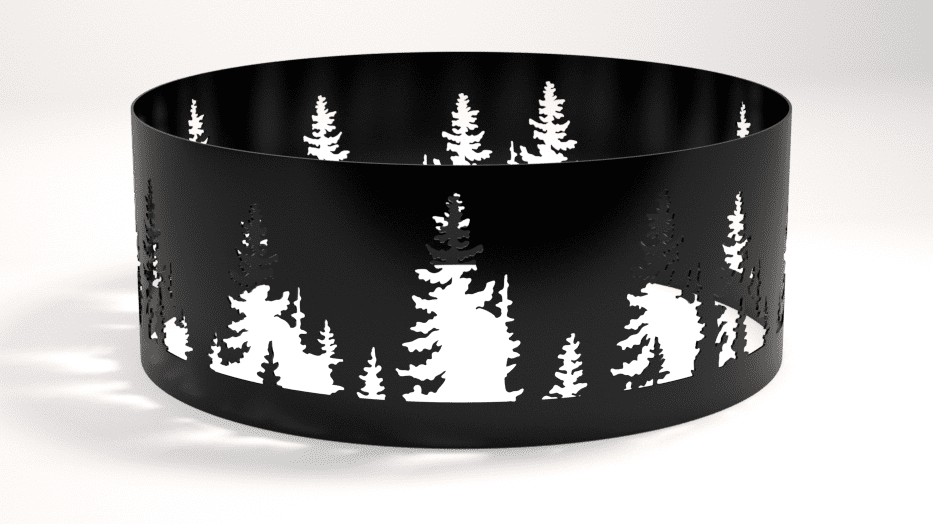 Portable CNC Cut Fire Pit