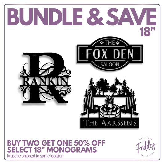 Mix & Match for 50% off 18" Monogram Bundle
