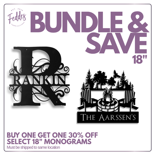 Mix & Match for 30% off 18" Monogram Bundle