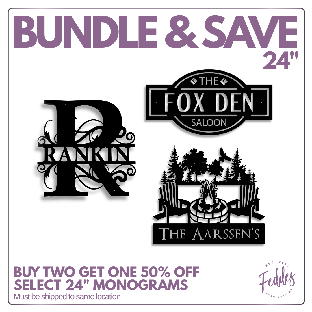 Mix & Match for 50% off 24" Monogram Bundle