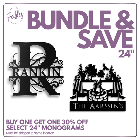 Mix & Match for 30% off 24" Monogram Bundle