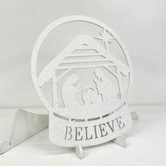 Nativity Snow Globe Ornament