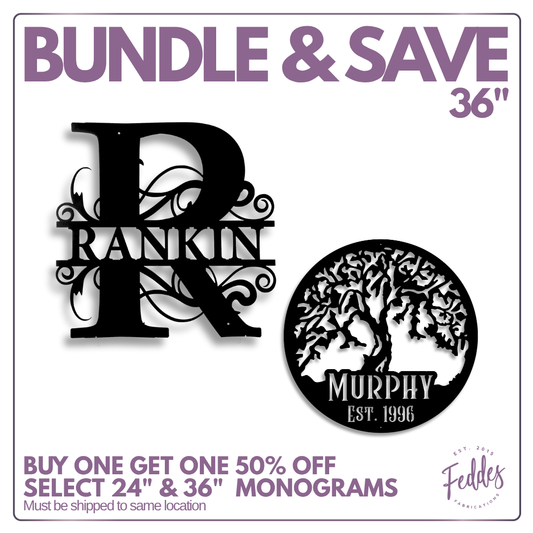 Mix & Match for 50% off 36" Monogram Bundle
