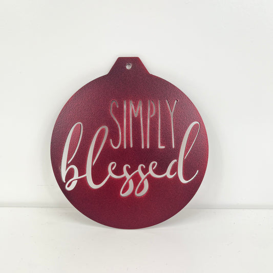 Simply Blessed Ornament