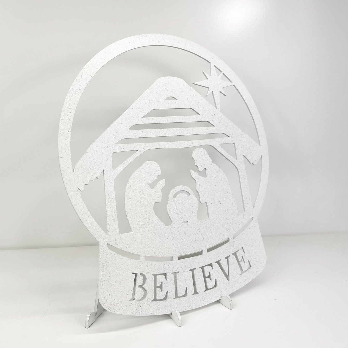 Nativity Snow Globe Sign