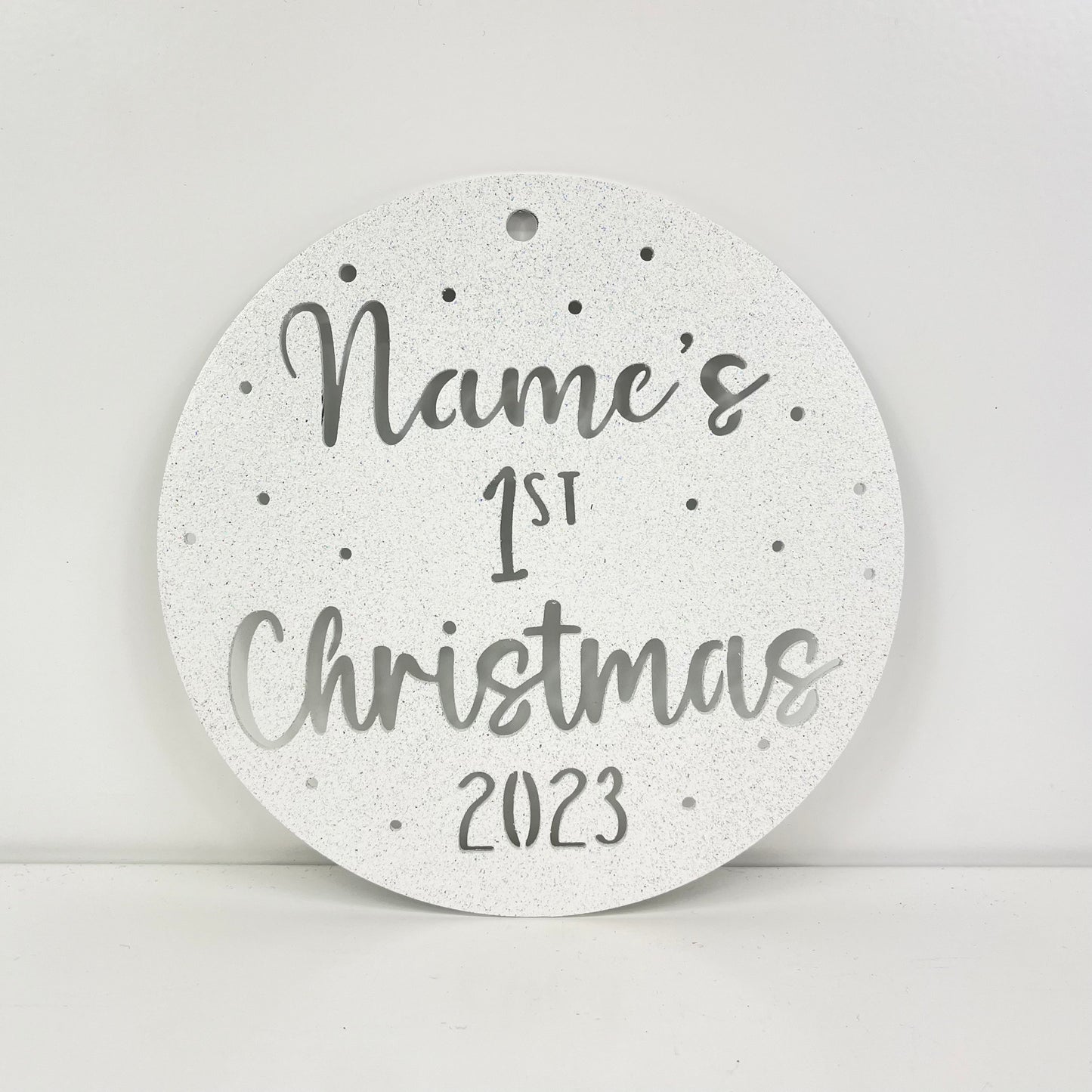 Personalized 1st Christmas Ornament
