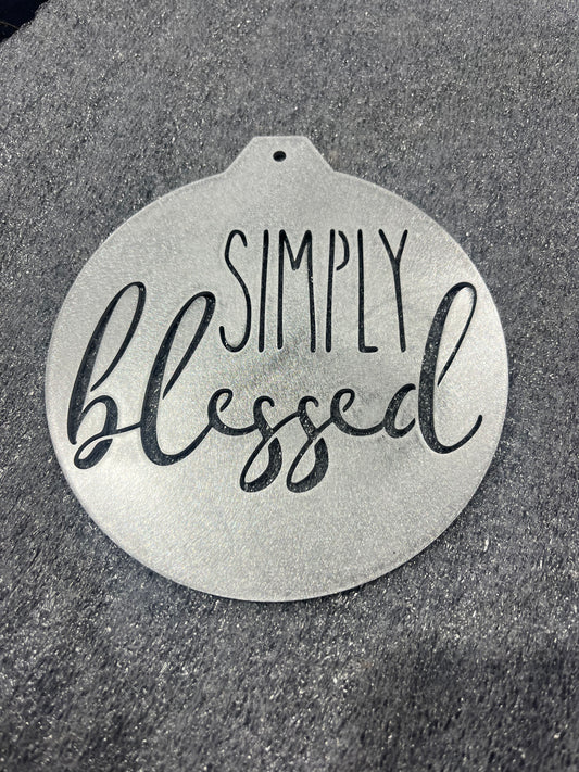 Simply Blessed Ornament