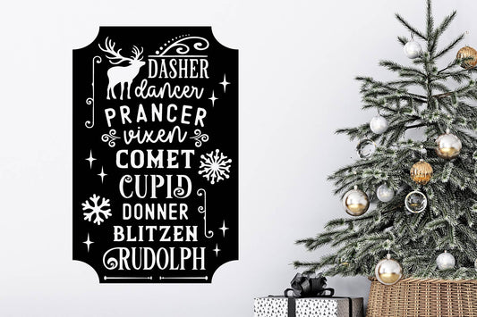 Christmas Reindeer Sign