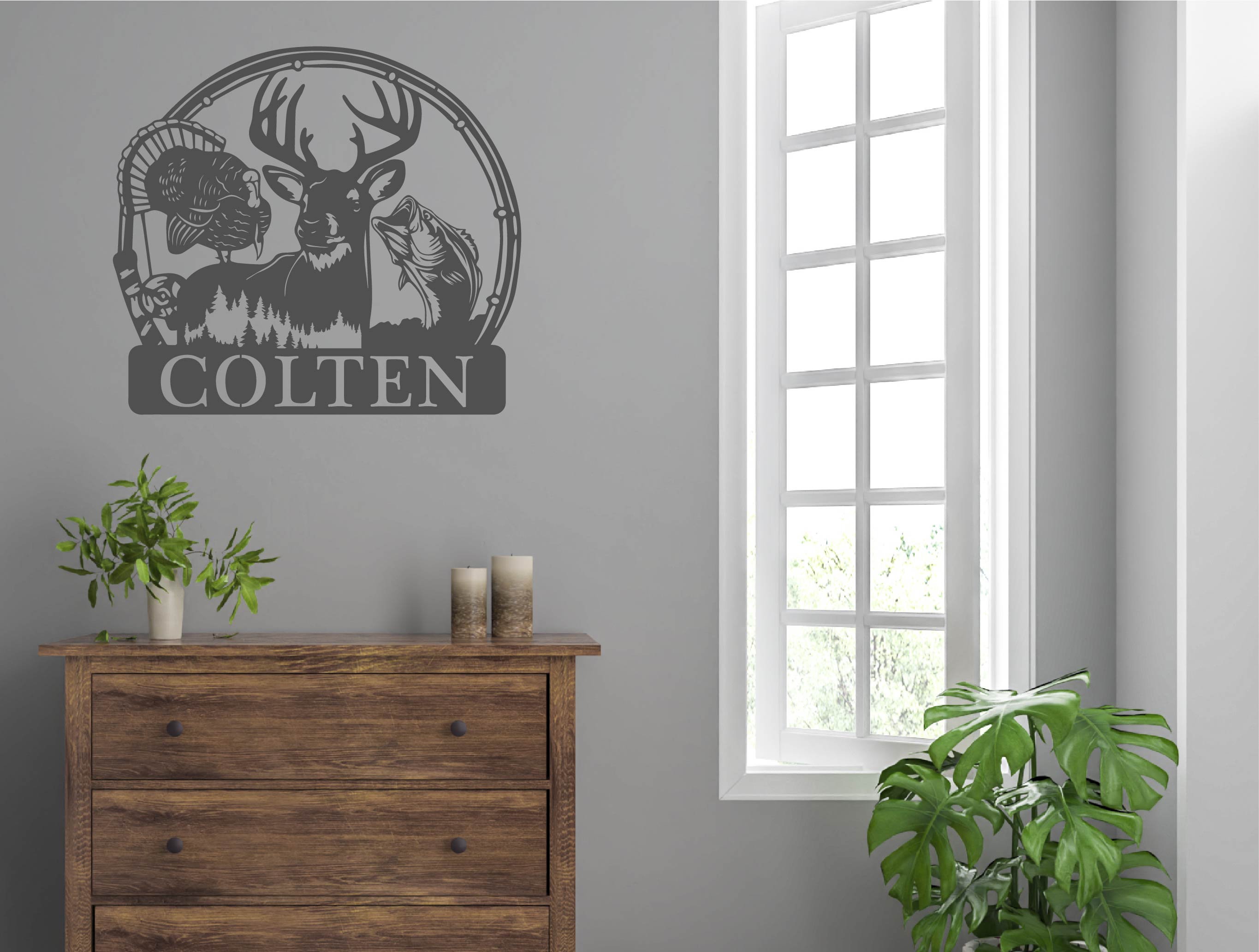 Personalized Wild Game Monogram – Feddes Fabrications
