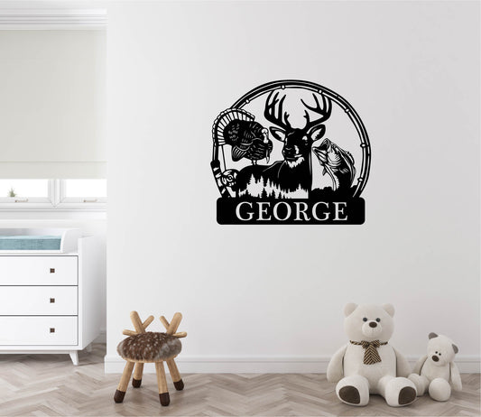 Personalized Wild Game Monogram