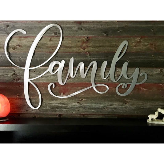 Family Steel Wall Sign