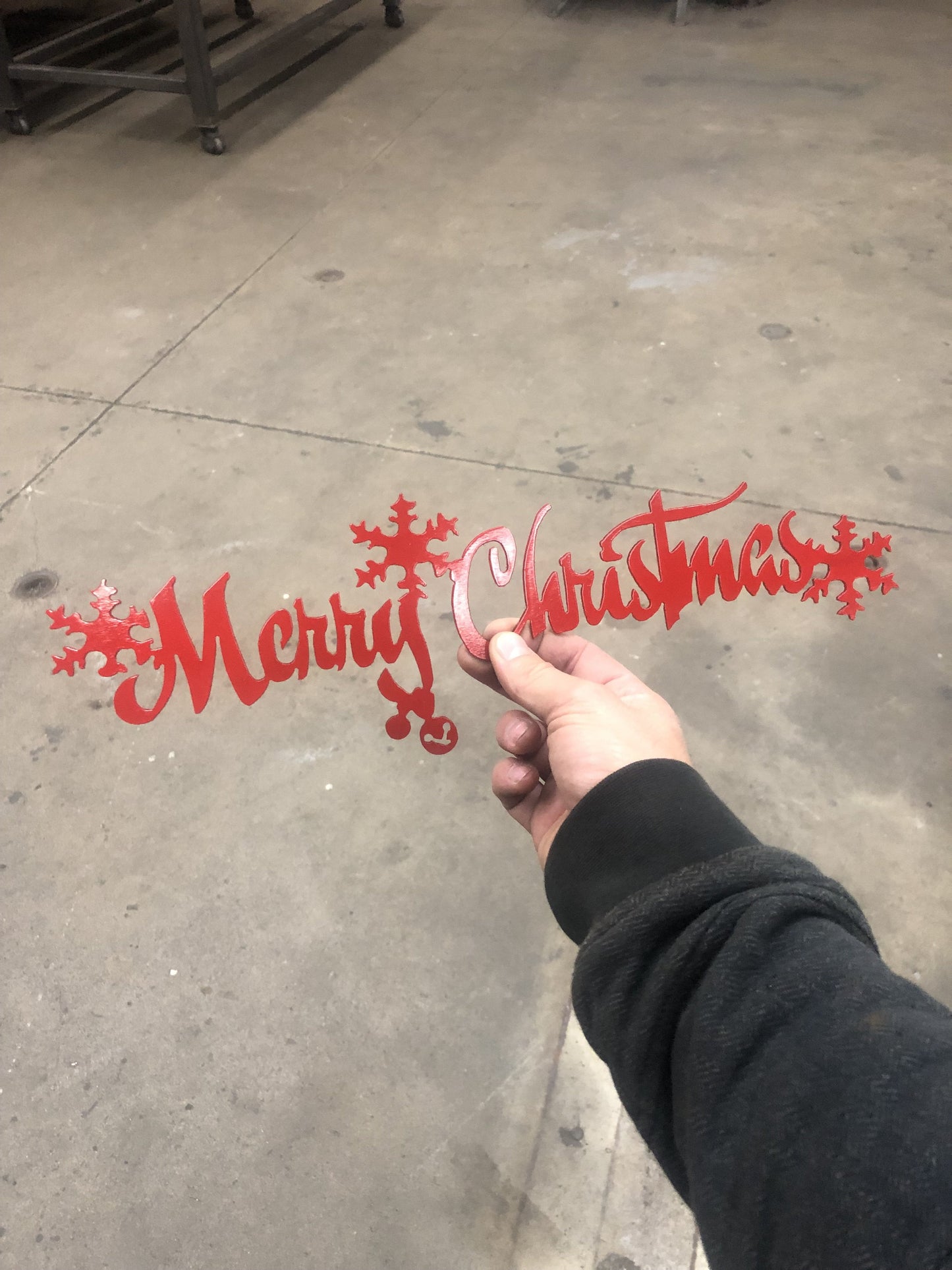 Merry Christmas Metal Wall Sign