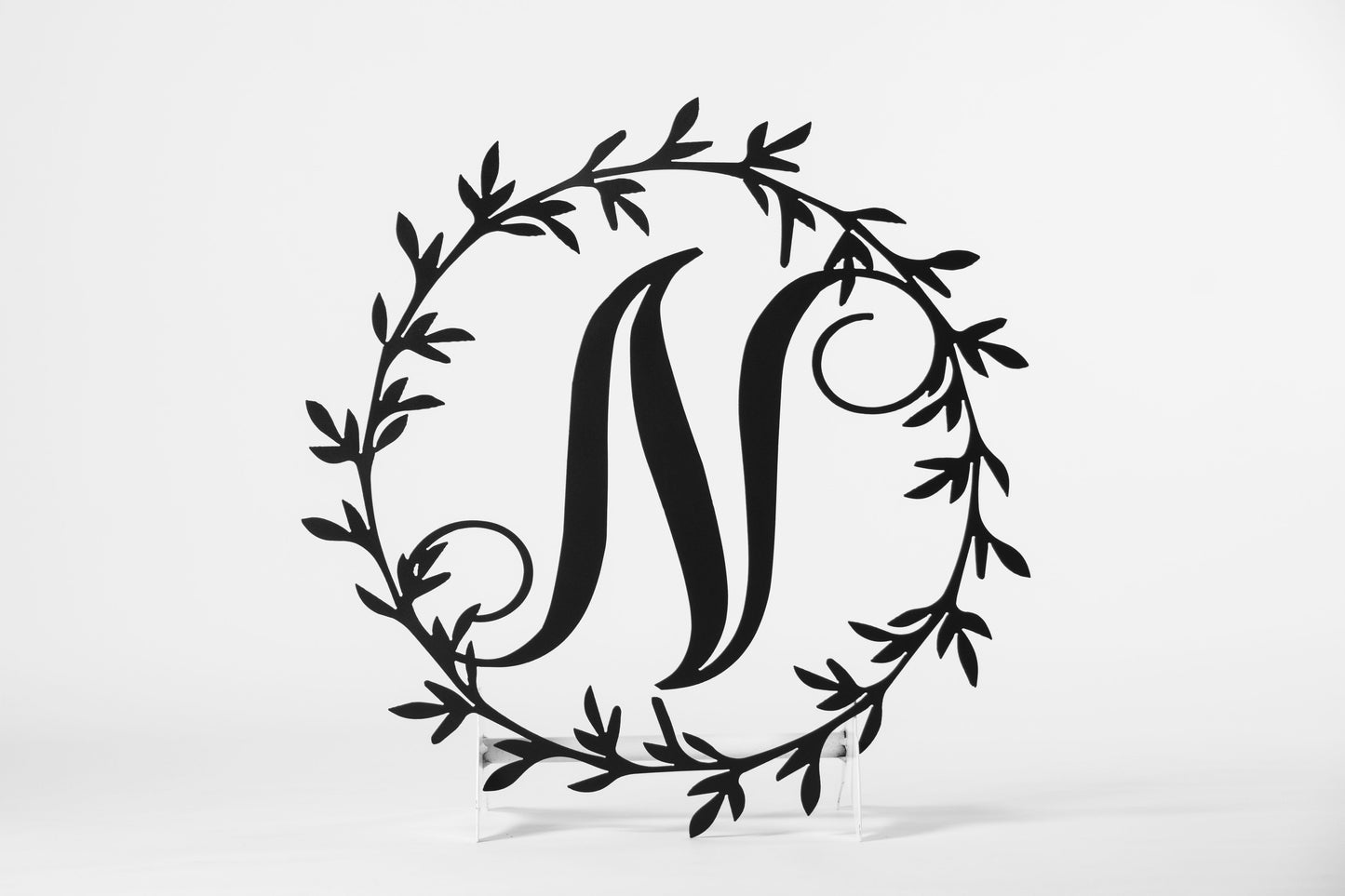 Personalized Metal Letter Wreath