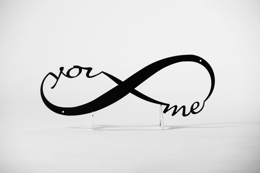 You & Me for Infinity Metal Sign