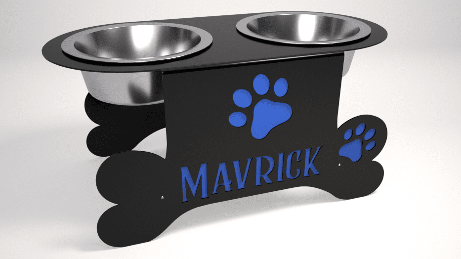 Personalized Steel Dog Bowl