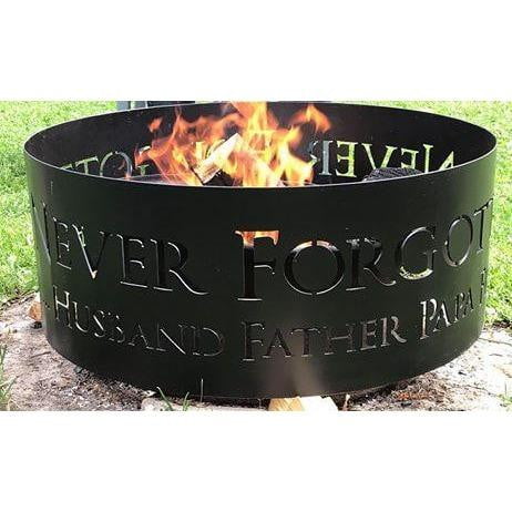 Memorial Steel Fire Ring