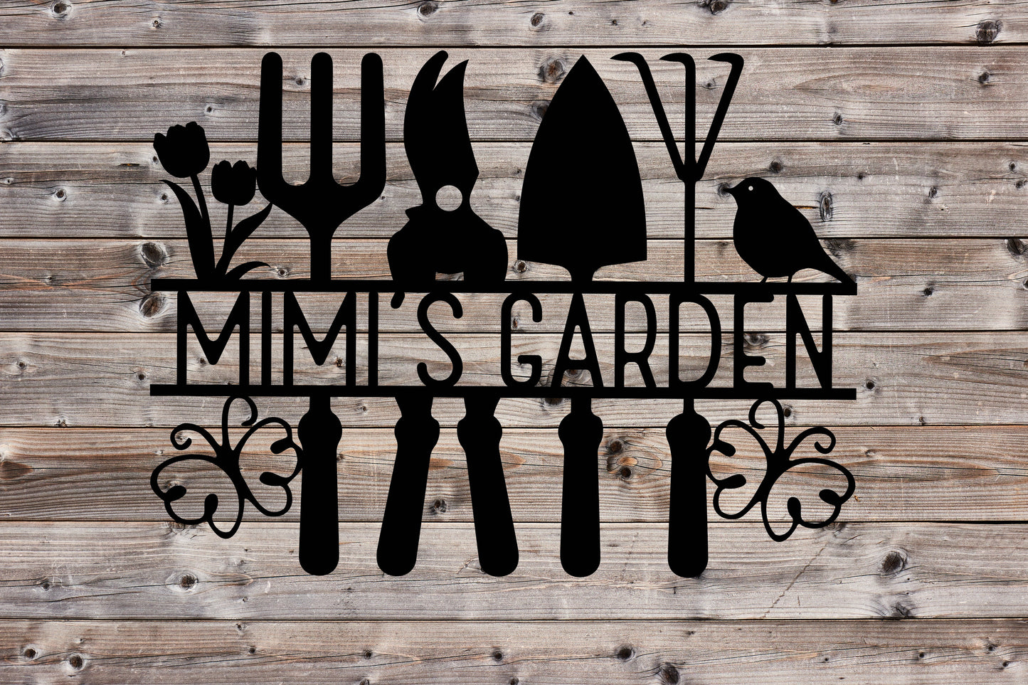 Personalized Garden Tool Sign