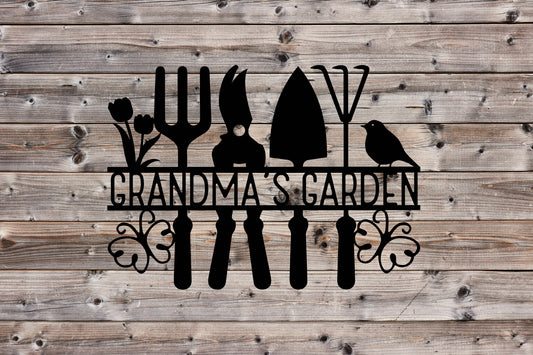 Personalized Garden Tool Sign