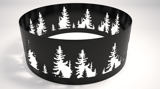 Nature Theme Steel Fire Ring